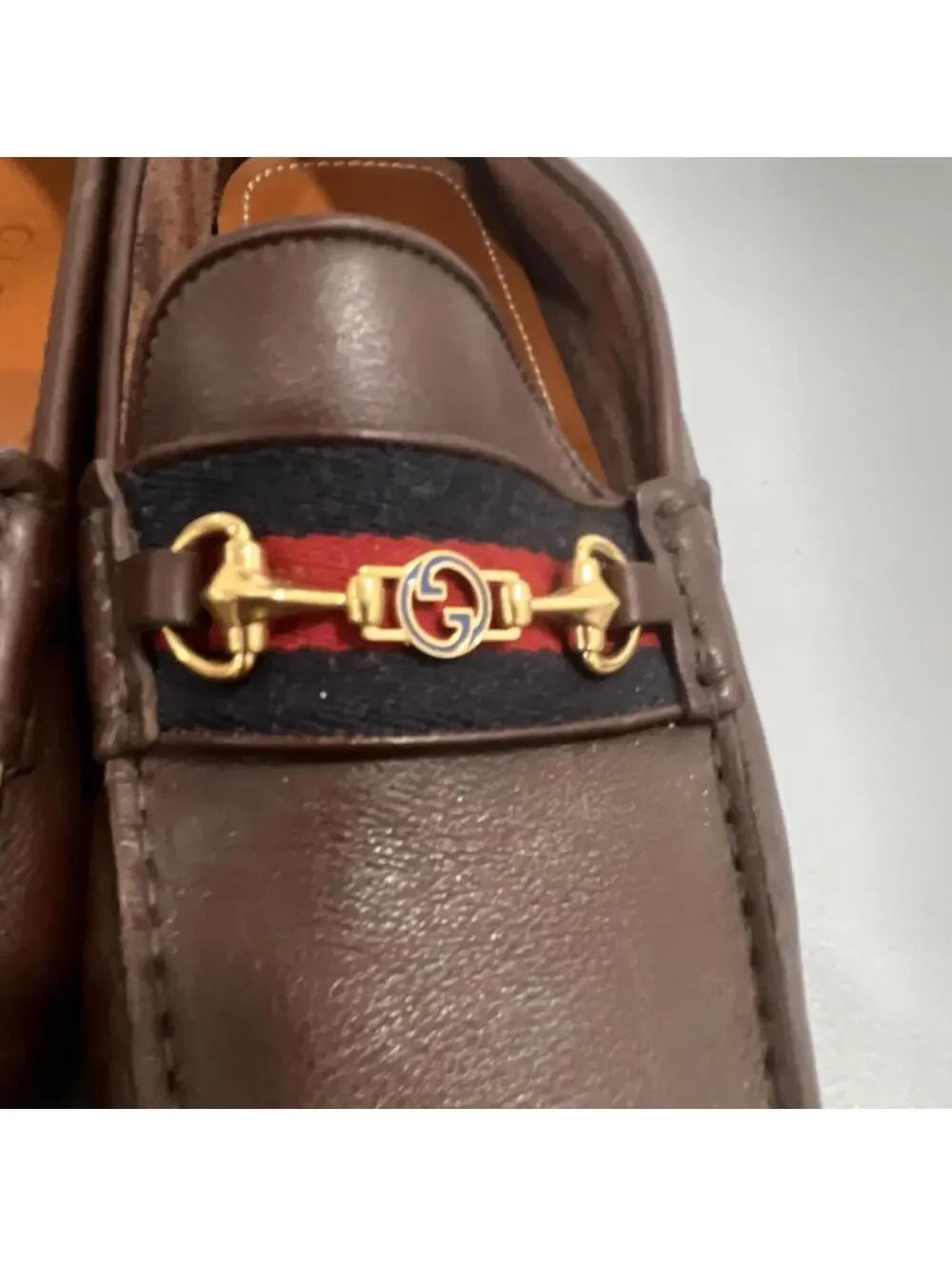 Gucci Men's Brown Buckle Leather Loafer Shoes SIZE 10 $1,089 - Picture 3 of 9